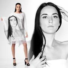 Maddison, a long time great model in KC, walked in this oversized poncho  style design with Nokota.Style signature fringe at the bottom. Still amazed  how Tonya used subtle influences from the Nokota.Style