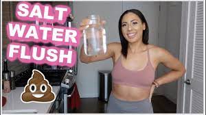 Add your ingredients into the jar and put the lid on. Weight Loss Vlog I Tried A Salt Water Flush Youtube