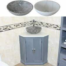 Maybe you would like to learn more about one of these? Grey Painted Bathroom Vanity Free Standing Corner Cabinet White Quartz Marble Ebay