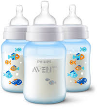 Philips Avent Anti Colic Fish Design 9oz Baby Bottles Bpa Free 3 Pack Walmart Com Avent Baby Bottles Colic Baby Anti Colic Baby Bottles