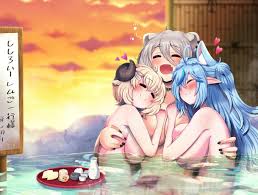 Rule 34 - 3girls :d Comfortable Comforting Cuddle Pile Cuddling Cute Happy  Heart Hololive Large Breasts Minominir Minominir (みのみに) Naked Nude Onsen  Shishiro Botan Smile Tsunomaki Watame Virtual Youtuber Wholesome Yukihana  Lamy