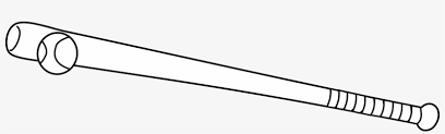 Fun, easy & free to print. Baseball Bat And Ball Coloring Page Clip Art Transparent Png 6960x1778 Free Download On Nicepng