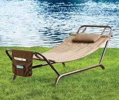 Wilson Fisher Deluxe Padded Hammock With Frame Big Lots Patio Hammock Hammock Diy Outdoor Furniture