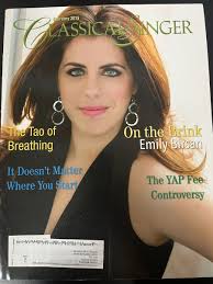 Classical Singer February 2015 On The Brink Emily Birsan