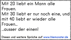Ich denke, wenn du eine kubanische frau/einen kubanischen mann dazu befragst, wirst du sicher wieder ganz andere antworten erhalten. Mit 20 Liebt Ein Mann Alle Frauen Mit 30 Liebt Er Nur Noch Eine Undmit 40 Liebt Er Wieder Alle Frauen Ausser D Tolle Spruche Und Zitate Auf Www Likemonster De