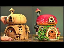 Use a large circular object or a makeshift compass to trace a large circle on your sheet of cardboard, and then some robust scissors to cut it out. Mushroom House Using Cardboard 6 Steps With Pictures Instructables