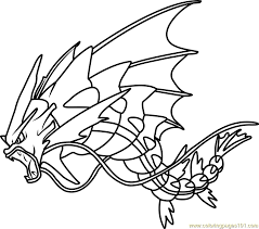 mega gyarados pokemon coloring page for kids free pokemon printable coloring pages online for kids coloringpages101 com coloring pages for kids