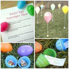 Hunting for plastic eggs isn't just for kids! Easter Egg Hunt Ideas For Kids