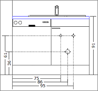 Frischwasser Und Abwasseranschluss Befinden Sich Auf Unterschiedlichen Hohen Hinter Der Kuchenruckwand Foto Kuechen Forum De Kuche Planer Kuchen Design