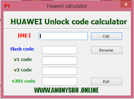 Generate unlock, firmware update code; Download Huawei Unlock Code Calculator Tool New Algo Code V1 V2 And V3 Offline Anonyshu