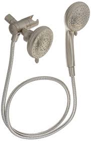 Moen 25011srn Refresh Dual Hand Held And Multi Function Shower Head Combo Package 2 5 Gpm Flow Shower Heads Dual Shower Heads Shower Head Reviews