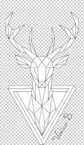 Deer Geometry Drawing Line Art Png Angle Animals Art Artwork Black And White Geometric Art Animal Geometric Drawing Deer Illustration