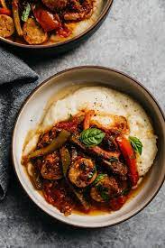 Healthy Sausage And Peppers Recipe Stuffed Peppers Healthy Recipes Recipes