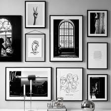 Striking Black White Gallery Wall Art Prints Mix Match Gallery Wallrus Free Worldwide Art Gallery Wall Wall Art Canvas Painting Gallery Wall Art Prints