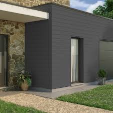 Panneau pvc exterieur leroy merlin. Echantillon Clin Pour Bardage En Panneau Pvc Anthracite Solid Contry Leroy Merlin