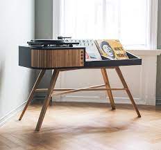 Organizational guru jen jones shows you how to use a dresser, drawers, shelves, and more to maximize your nursery's storage potential. Furniture Designed To Provide A Space For A Turntable And Display Your Vinyl Record Collection