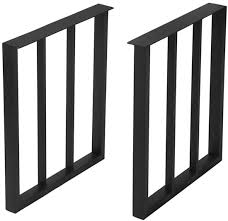 Free delivery and returns on ebay plus items for plus members. 17 Stories Metal Furniture Legs Black Cast Iron Coffee Table Legs Metal Legs For Diy Coffee Table Furniture Bench Industrial Dining Table Legs 28 Height 17 7 Wide Heavy Duty Square Tube Desk Legs 2