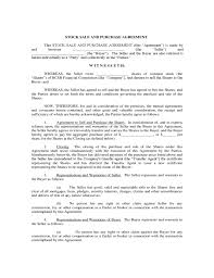 Purchase and sales agreements, sometimes simply referred to as a purchase agreement or p and s, are legally binding contracts designed to create an obligation between a buyer and seller. Stock Sale And Purchase Agreement Free Download