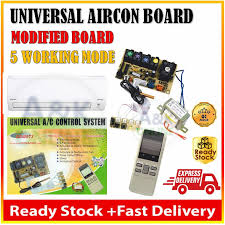 The system's fan is responsible for delivering air to the coil in order to keep it warm. Universal A C Control System Qd U973 Air Conditioner Control System Pcb Board Shopee Malaysia