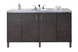 Abel 48 inch single sink rustic bathroom vanity, dark limestone top. 60 Inch Single Sink Bathroom Vanity With Choice Of Top