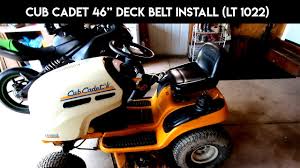 2014 cub cadet ltx 1045 cub cadet 3x snow blower thrower parts; Cub Cadet Lt 1022 46 Deck Belt Install Lawn Tractor Belt Pops Off Riding Lawn Mower Youtube