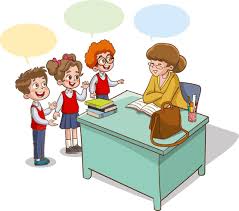 Sala de aula com alunos e professor. Sala de aula interior. crianças  ouvindo para professor. primário escola crianças. ilustração com crianças e  professor dentro sala de aula. Educação ilustração. 48311034 Vetor no