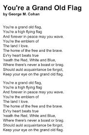 You Re A Grand Old Flag Songs Flying Flag Flag