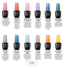 Rare Opi Shellac Nail Color Chart 2019