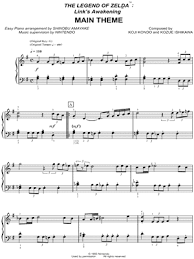 The Legend Of Zelda Link S Awakening Main Theme From The Legend Of Zelda Sheet Music Easy Piano Piano Solo In G Major Download Print Sku Mn0109595