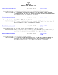 Public Information: OPD was dispatched to the report of a cold hit and run  collision. Officers contacted Christie Amador, 49, of