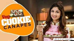 This is how she captioned the picture: Veg Cookie Canapes Shilpa Shetty Kundra Healthy Recipes The Art Of Loving Food Youtube