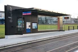 Tram Stop Infrastructure By Burri Bus Shelters Bus Stop Design Bus Stop