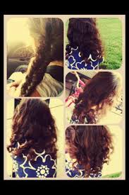 Sleeping With A Fishtail Braid Next Day Curls Love This Hair Braided Hairstyles Wavy Curly Hair