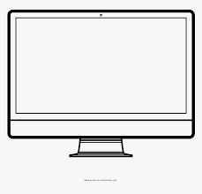 Use these computer monitor clipart black and white. Computer Screen Coloring Page Television Black And White Clipart Hd Png Download Kindpng