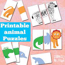 The pieces are perfect for tiny hands to . Printable Animal Puzzles Busy Bag Preschool Activities Toddler Activities Busy Toddler