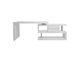 Découvrez notre grande sélection de bureaux home24. Bureau Design Modulable Avec Rangement 2 Tiroirs Amovible Blanc Laque Max Vente De Miliboo Conforama