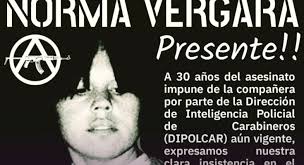 JUVENTUD COMBATIENTE, INSURREXIÓN PERMANENTE:NORMA VERGARA PRESENTE26 DE  MARZO 1993- 2023