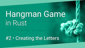 Hangman was created by marketjs. Coding A Hangman Game In Rust 2 Creating The Letters By Dcode