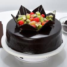 Chocolate Fruit Gateau Half Kg Gift Chocolate Fruit Gateau Half Kg Ferns N Petals Chocolate Fruit Fresh Fruit Cake Chocolate Fruit Cake