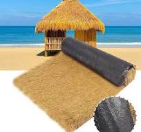 BXZAY Artificial Thatch Straw Roof Roll For Tiki Bar,Synthetic Thatch Grass  Roof Rolls,Mexican Artificial Palm Thatch Roof Rolls, Waterproof Palapa ...