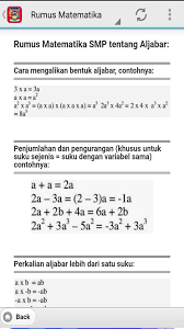Diketahui gambar berwarna biru merupakan bayangan hasil. Kumpulan Rumus Matematika Smp For Android Apk Download