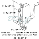 ABC Awning Operator RH 41-212P D | Window and Door Parts