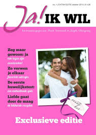 Ja, ik wil met je trouwen! Huwelijkskado Een Zelfgemaakt Tijdschrift Als Origineel Trouwkado Jilster