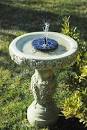 Floating solar fountain for bird bath
