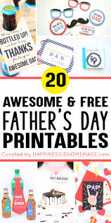 50 best fathers day gift ideas and free printables. 20 Free Father S Day Printables Happiness Is Homemade