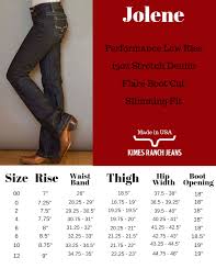 Size Chart Kimes Ranch