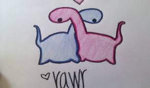 Pin By Emma Quesada On Dinsours Cute Drawings Of Love Cute Little Drawings Drawings For Boyfriend