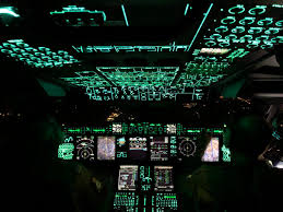 The a400m is a relatively new aircraft, making its maiden flight in 2009. Thales Aerospace On Twitter Great Photo Of The A400m Cockpit By Night Thanks For Sharing