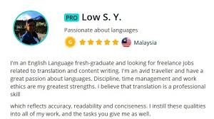 The overall principle is that the translation should correctly and smoothly express meanings of the tv show & movie without any critical errors. Top Freelancers The Profile The Key To Becoming A Successful Professional Within Workana