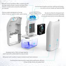 Auto Small Dehumidifier For 200 Sq Ft Hodgson 700ml Tank Portable Large Capacity Ultra Quiet Thermoelectric Dehumid Dehumidifiers Garage Closet Wardrobe Closet